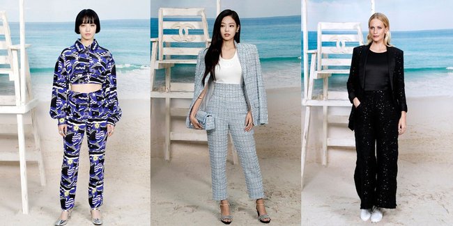 Jennie BlackPink dan Para Seleb Tampil Biru di Event Chanel