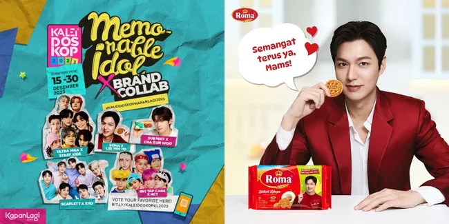 [KALEIDOSKOP 2023] Lee Min Ho dan Roma Kelapa Jadi Pemenang Kategori Memorable Idol x Brand Collaboration Versi KapanLagi - Unggul dari EXO Hingga NCT