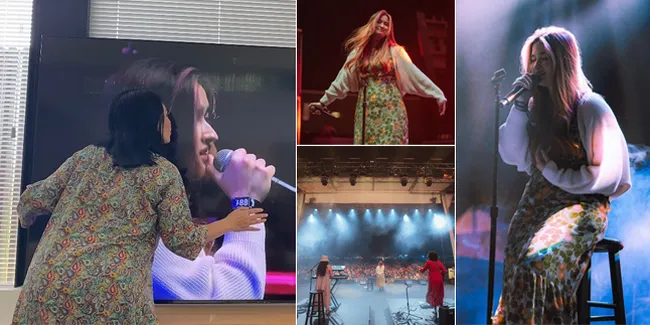 Kangen 5 Bulan Nggak Ketemu, Titi DJ Sampai Meluk dan Cium TV Saat Nonton Konser Stephanie Poetri di Amerika