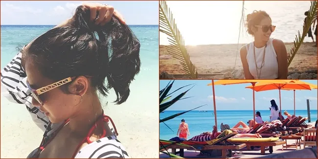 Ke Pantai, Pevita Pearce Liburan Seksi Bareng Bos Blue Bird