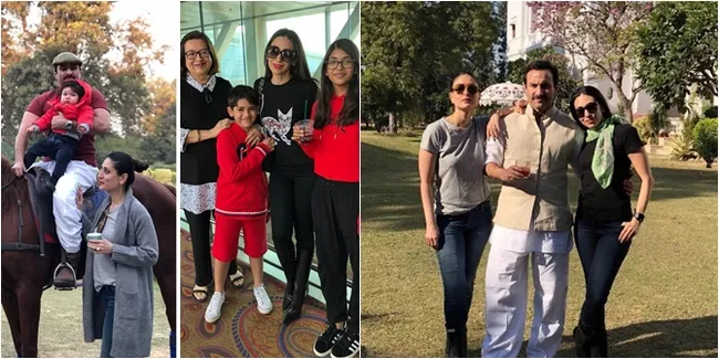 Kebersamaan Keluarga Kareena - Karisma di Istana Pataudi, Seru!