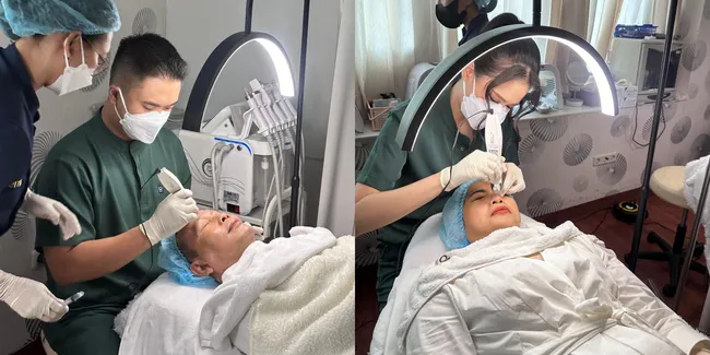 Kecantikan Ayu Ting Ting Jadi Motivasi Ayah Ojak & Umi Kalsum Jalani Perawatan Wajah