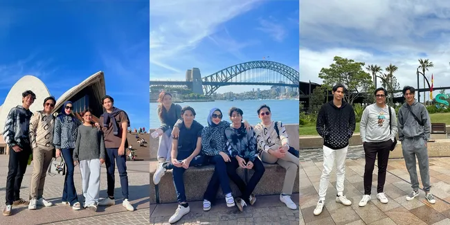 Kegantengan Kenzy & Dio Bikin Salfok, 8 Potret Liburan Andre Taulany ke Australia - Anak Gadisnya Makin Cantik