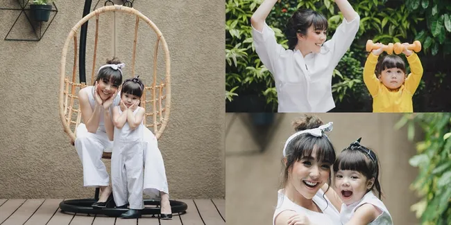 Kekompakan Gisella dan Gempi, Olahraga Bareng - Pakai Baju Kembar