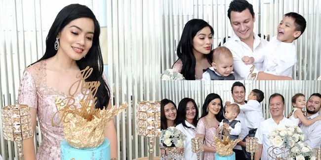 Kemeriahan Ultah Titi Kamal dan Anak Kedua, Bersama Keluaga Besar
