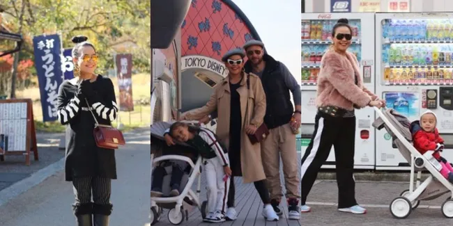Keseruan Liburan Melaney Ricardo Sekeluarga ke Jepang