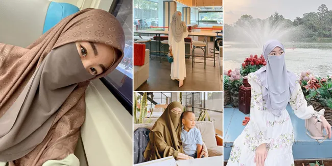Kini Bercadar, Intip 7 Potret Larissa Chou Mantan Istri Alvin Faiz yang Kecantikannya Semakin Teduh & Bikin Hati Adem