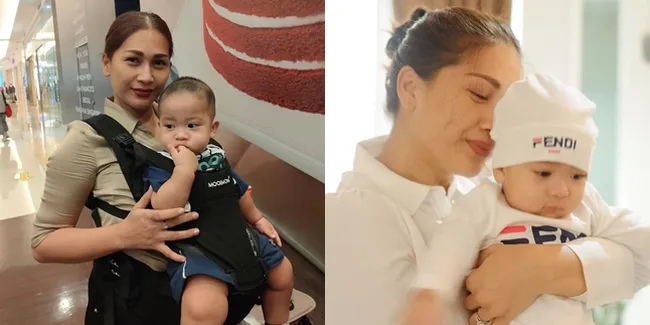 Kini Berusia 9 Bulan, Intip Potret Baby Erlangga Anak Tata Janeeta yang Makin Ganteng - Bak Pinang Dibelah Dua Dengan Sang Ayah