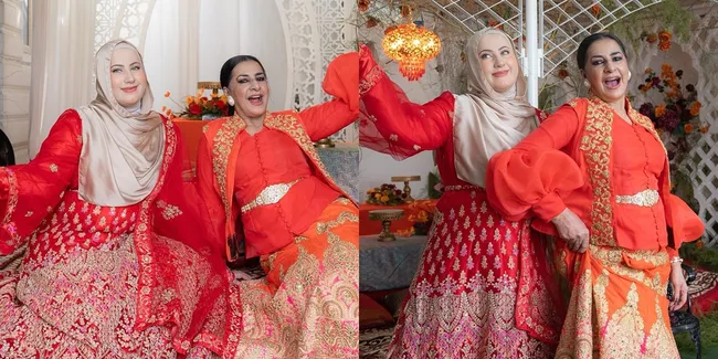 Kini Sudah Akur Usai Berseteru, Potret Tasyi Kembaran Tasya Farasya Rayakan Lebaran Bareng Mama Ala - Kompak Pakai Baju Merah