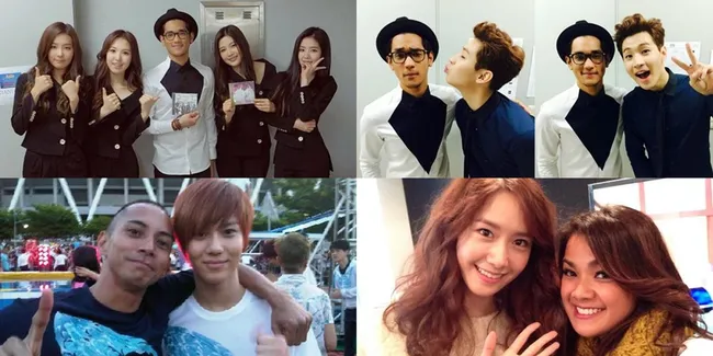 Koleksi Foto Seleb Indonesia Selfie Bareng Artis SM Entertainment