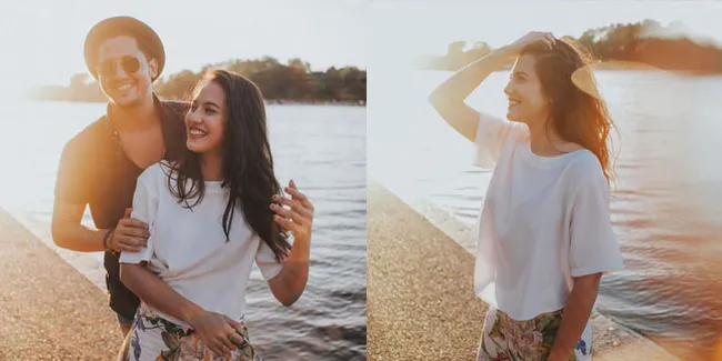 Kunjungi Inggris, Pevita Pearce Bak Temu Kangen Dengan Keenan