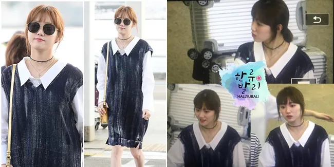 Lee Sung Kyung 'Bok Joo' di Bali, Penuh Senyum Disambut Bunga