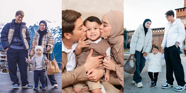 Lesti Kejora & Rizky Billar Foto Bertiga, 10 Potret Baby L yang Bikin Salfok Karena Makin Ganteng dan Gemoy