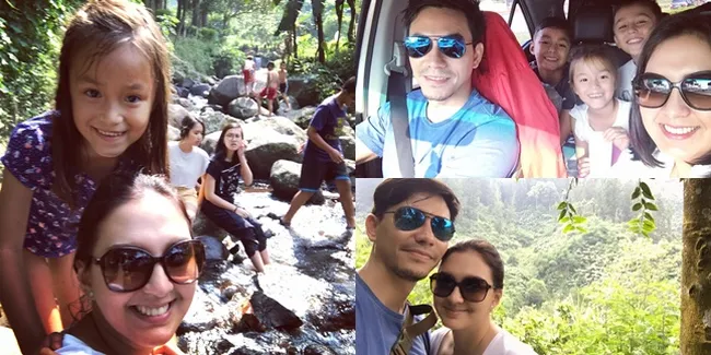 Liburan Alam Darius & Donna Agnesia Bersama 3 Buah Hati Mereka