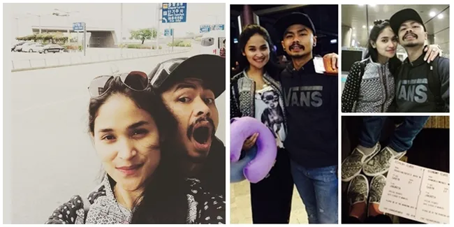 Liburan Penuh Cinta Wendy Cagur dan Istrinya di Korea, Mesra Abis