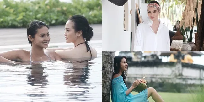 Liburan Ririn Ekawati & Rini Yulianti di Bali, Bagai Kopi Susu