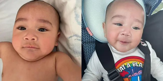 Lucu dan Gemesin Banget, Intip 8 Potret Baby Rayyanza Tampak Foto Selfie - Pamer Rambut Jambul Tipis dan Ekspresi Buka Mulut Jadi Sorotan