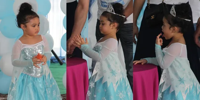 Lucunya Amora Lemos Jadi Elsa FROZEN di Ulang Tahun Ketiga