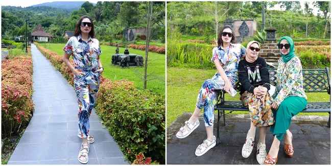 Makin Cantik Langsing, Intip 8 Potret Ussy Sulistiawaty yang bak ABG Saat Arisan di Villa