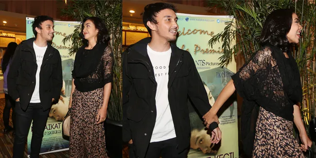 Malu-Malu, Dimas Aditya - Tika Bravani Gandengan di Premier Film