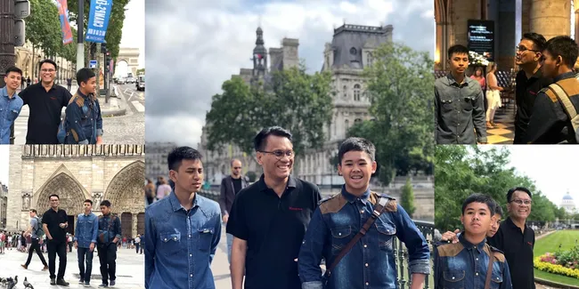 Mantan Suami Yuni Shara Liburan ke Eropa Bersama Anak-anaknya