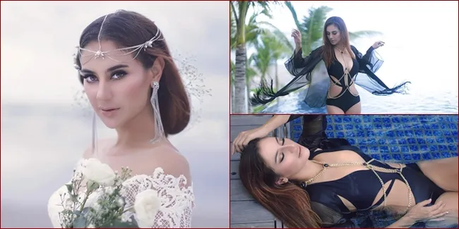 Marissa Nasution Basah-Basahan Pakai Dress Belahan Dada Terbuka