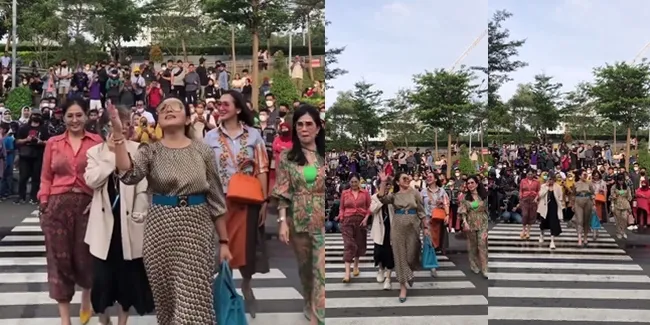 Mayangsari Ikut Ramaikan Citayam Fashion Week, 8 Potretnya Melenggang di Zebra Cross Jadi Sorotan