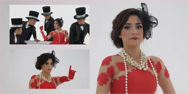 Merah Nan Seksi, Inilah Kostum Cantik Fairuz A Rafiq di Klip Baru