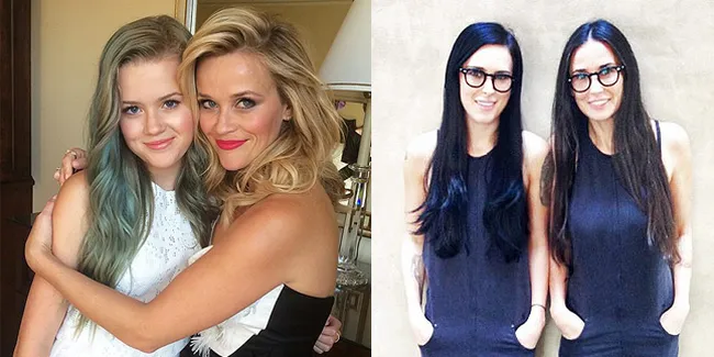 'Mini-Me', Foto Celeb Mom Bareng Putri Cantiknya Bak Anak Kembar