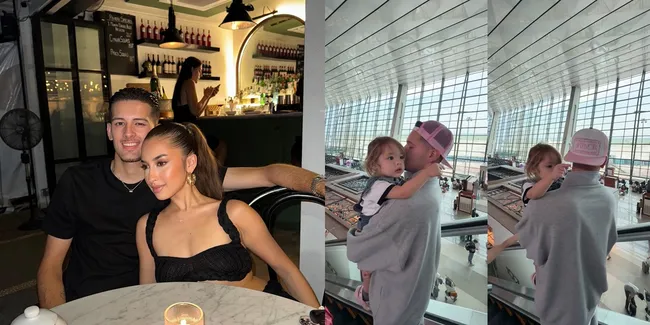 Momen Justin Hubner Santai Gendong Kamari di Bandara, Komentar Jennifer Coppen Bikin Haru