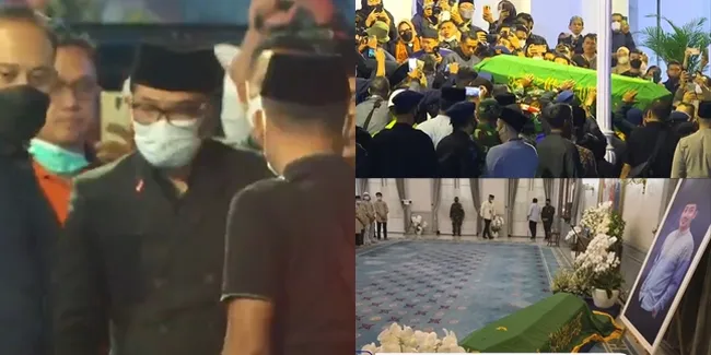 Momen Kedatangan Jenazah Eril Kahn Anak Ridwan Kamil di Rumah Duka, Disambut Sholawat Lantang dan Hujan yang Mereda