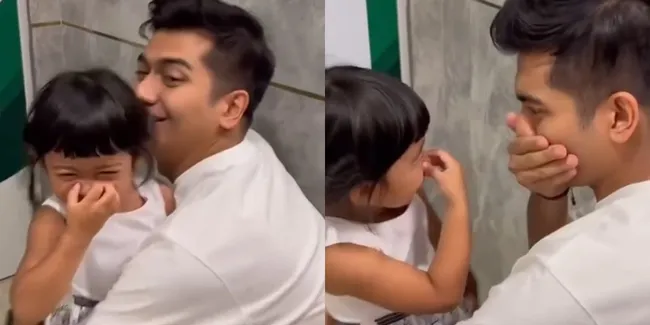 Momen Lucu Moana Godain Teuku Ryan, Bilang Ayahnya Bau Setelah Keluar dari Kamar Mandi