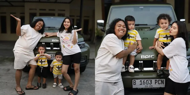 Momen Marshel Widianto Hadiahkan Mobil untuk Sang Istri, Anak-anaknya Ikutan Happy