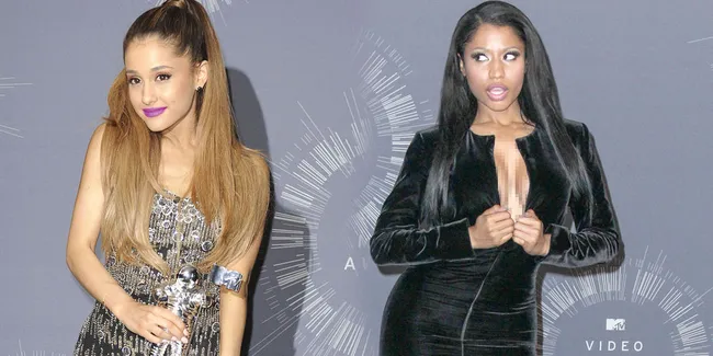 Momen Risleting Rusak Nicki Minaj Bareng Ariana Grande di VMA