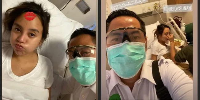 Momen Sunan Kalijaga Antar dan Jaga Salmafina di RS, Gemes Anaknya Bobo di Bawah Bantal