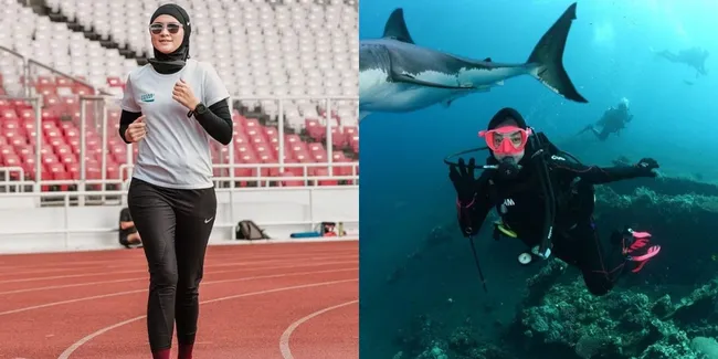 Mulai Jogging Sampai Diving, Intip 8 Potret Artis Cantik Berhijab yang Hobi Berolahraga - Ada Zee Zee Shahab Hingga Ria Ricis