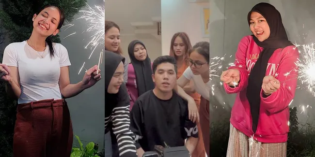 Mundur Wir! 12 Potret Selfi Yamma - Putri Isnari Habiskan Malam Tahun Baru Ramai-Ramai dengan Anak DA dan LIDA
