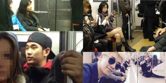Nggak Pakai Jaim, 14 Bintang Korea Ini Ketahuan Naik Kereta Umum