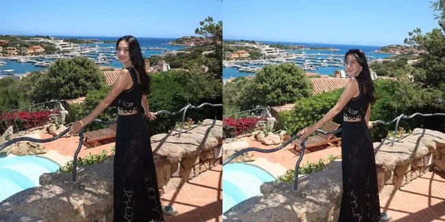 Nikmati Indahnya Pemandangan Pulau Sardinia, Begini Potret Cantik Raline Shah Saat Liburan di Italia