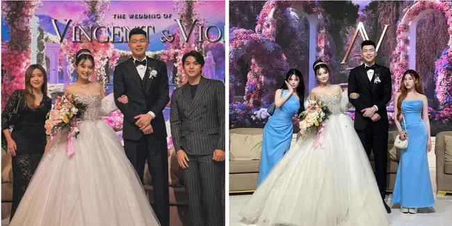 OOTD Para Selebriti di Pernikahan Vior dan Vincent, Siapa yang Paling Fashionable?