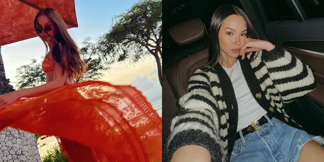 Pamer Body Goals, Potret Terbaru Alyssa Daguise Santai Pakai Bikini dan Rok Nerawang