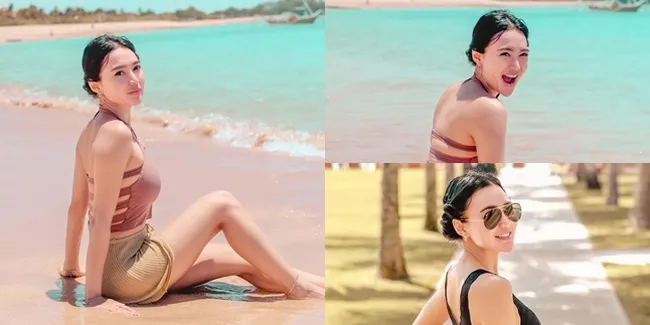 Pamer Punggung Mulus, 8 Potret Hot Wika Salim Pakai Backless Top di Pantai - Pinggang Rampingnya Curi Perhatian