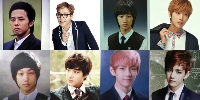 Para Idol Pakai Seragam Sebelum dan Sesudah Debut, Masih Tampan?