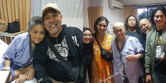 Para Seleb Jenguk Mendiang Istri Indro Warkop Saat Dirawat di RS