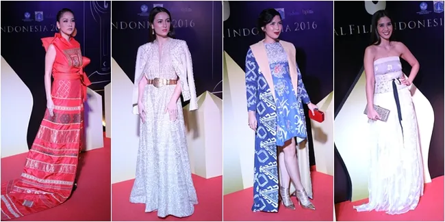 Parade Gaun Mewah-Cantik di Red Carpet FFI 2016, Indonesia Banget