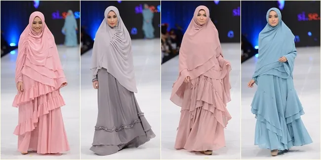 Parade Gaya Syar'i Hijab Selebriti, Istri Cantik Buat Hati Tenang