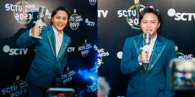 Pasca Tunangan dengan Mahalini, Potret Rizky Febian Raih Penghargaan Penyanyi Solo Pria Paling Ngetop di SCTV Award 2023 - Sempat Tak Percaya Diri