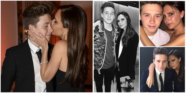 Peluk - Cium, Brooklyn & Victoria Beckham Bak Sepasang Kekasih