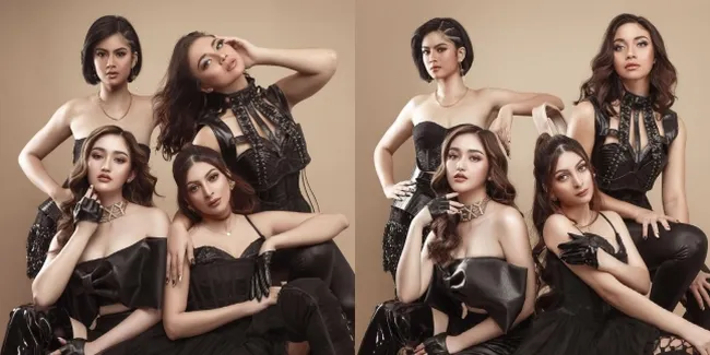 Pemotretan Hot Geng 'SRAH', Kompak Pakai Dress Hitam Sensual Ala Girlband K-Pop