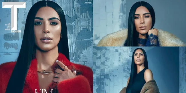 Pemotretan Kim Kardashian Untuk T Magazine, Bicara Soal Anak